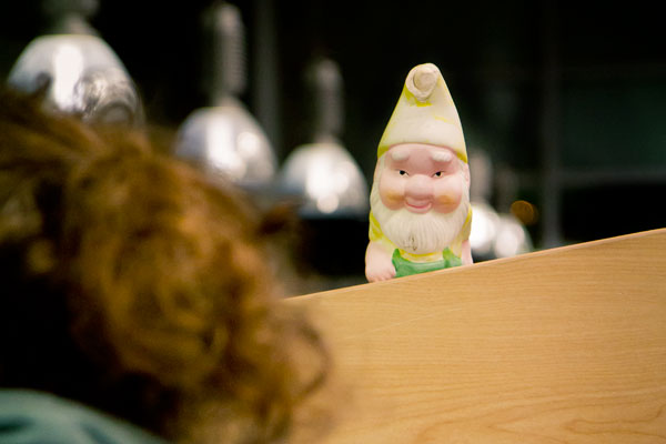 Three students arrested over gnome raid