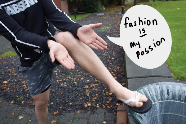 Hyde Street Lad Revamps Wardrobe by Adding Second Pair of Jandals