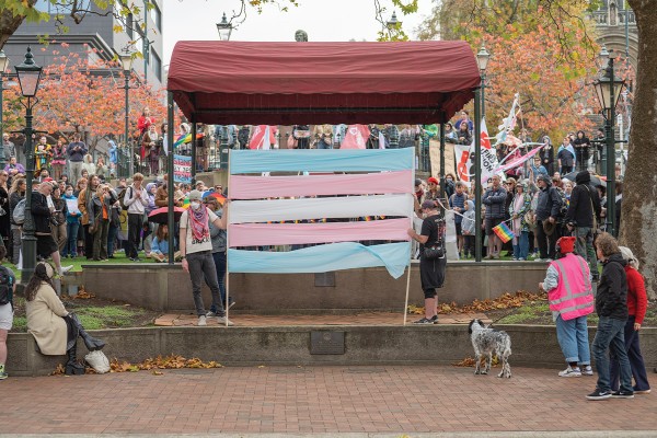 Ōtepotis Largest Trans-Rights Protest