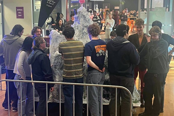 Students Caress Mountain to Win Free Stuff 