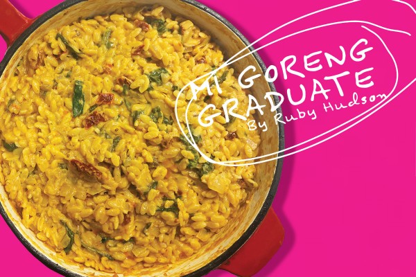 Mi Goreng Graduate: Sundried Tomato Orzo