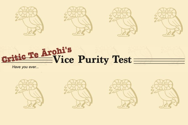 Critic�s Vice Purity Test