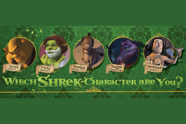 Which Shrek Character Are You? Which Shrek Character Are You?