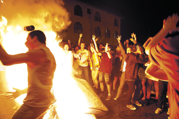 Couch burning no longer a healthy diversion