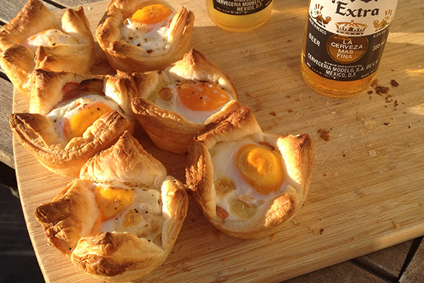 Mini Bacon and Egg Pies