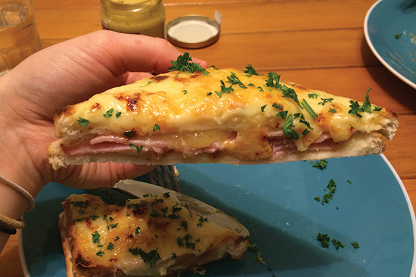 Croque-Monsieur (A glorified toasted sandwich)