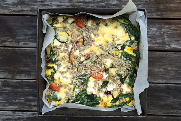 Roast vegetable frittata