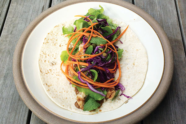 Satay Chicken Wraps