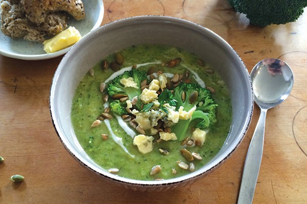 Broccoli and Blue Cheese Soup