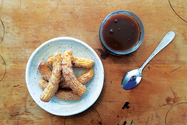 Cinnamon Churros with Salted Caramel