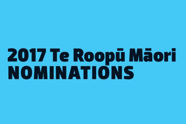 2017 Te Rōpū Māori  Nominations