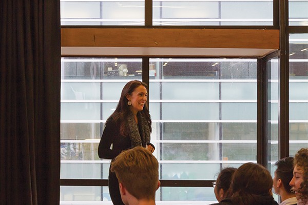 Jacinda Ardern Speaks to Crowd of 120 on Otago Campus Visit