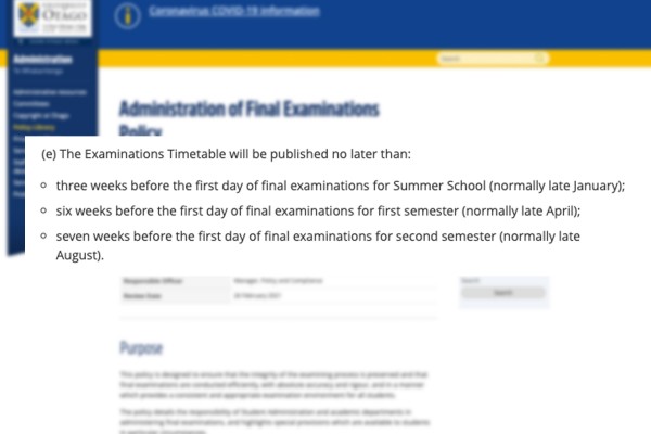 University Broke Its Own Rules With Delayed Exam Timetable