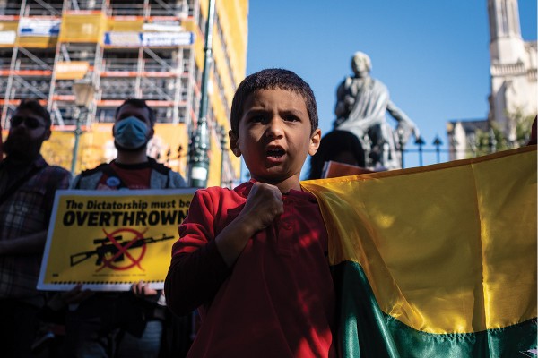 Fear on Both Sides: Students and Community March in Support of Burmese People