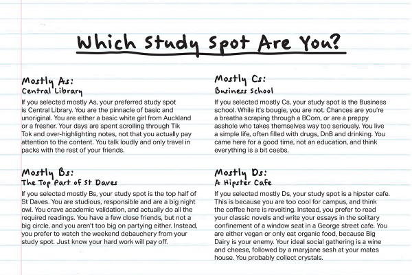 Which Study Spot Are You?